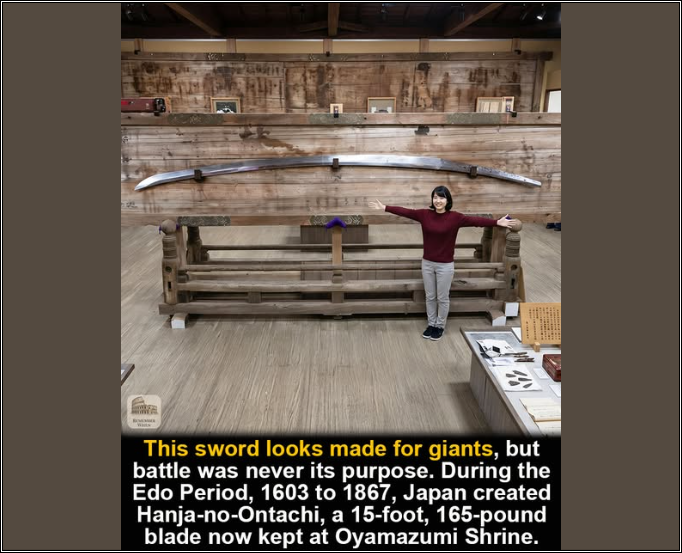 Giant Sword at Oyamazumi Shrine