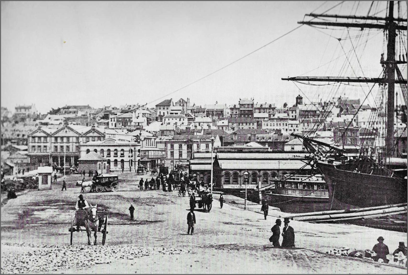 A lone Jew on a cart at the Port of Karvellah 1860
