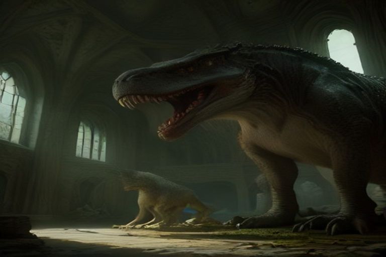 Remote-Viewing if the Dinosaurs on Earth lived in Houses