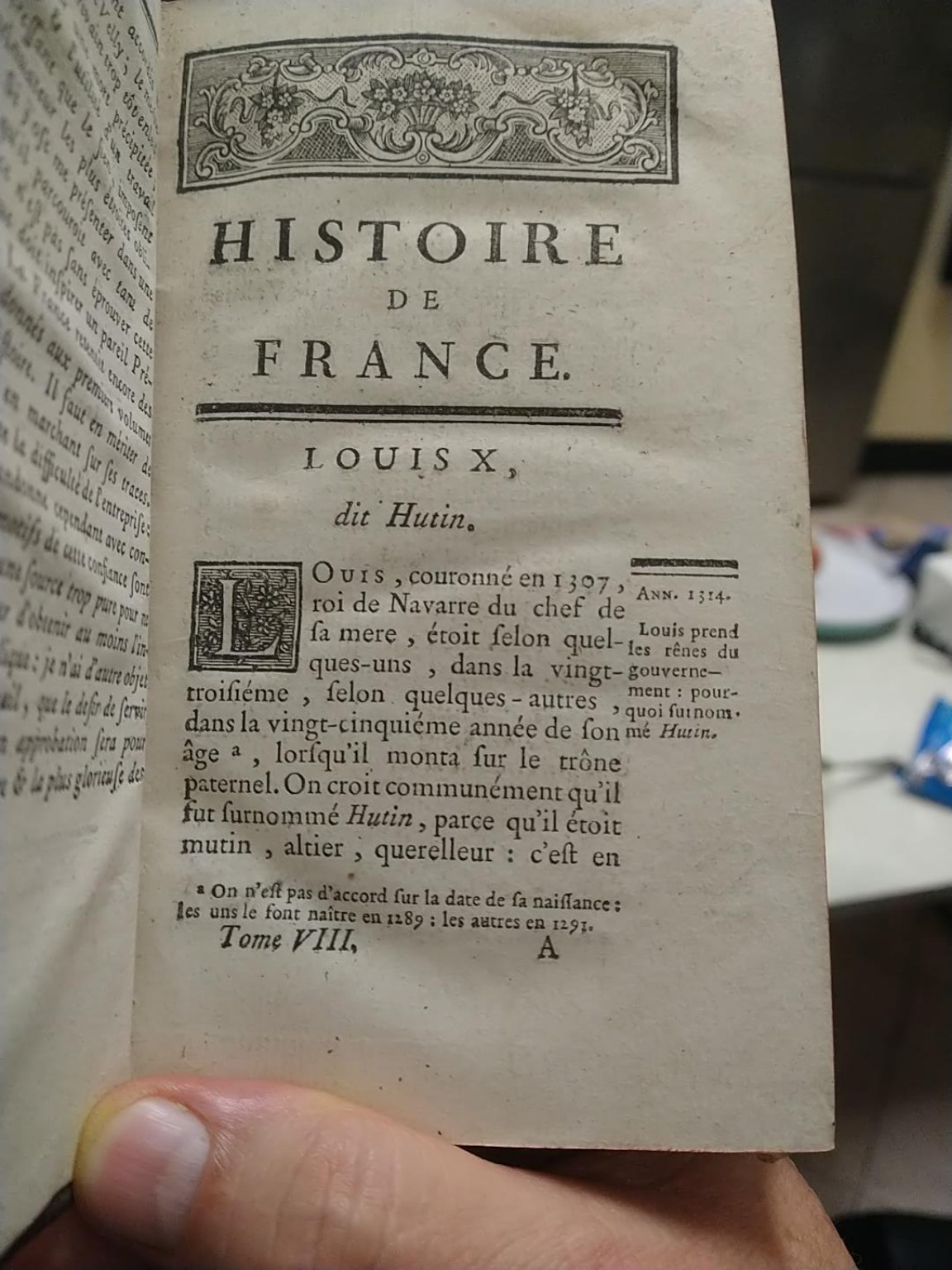 A French History Book that shows France didn't exist in the 13th Century as we know it now